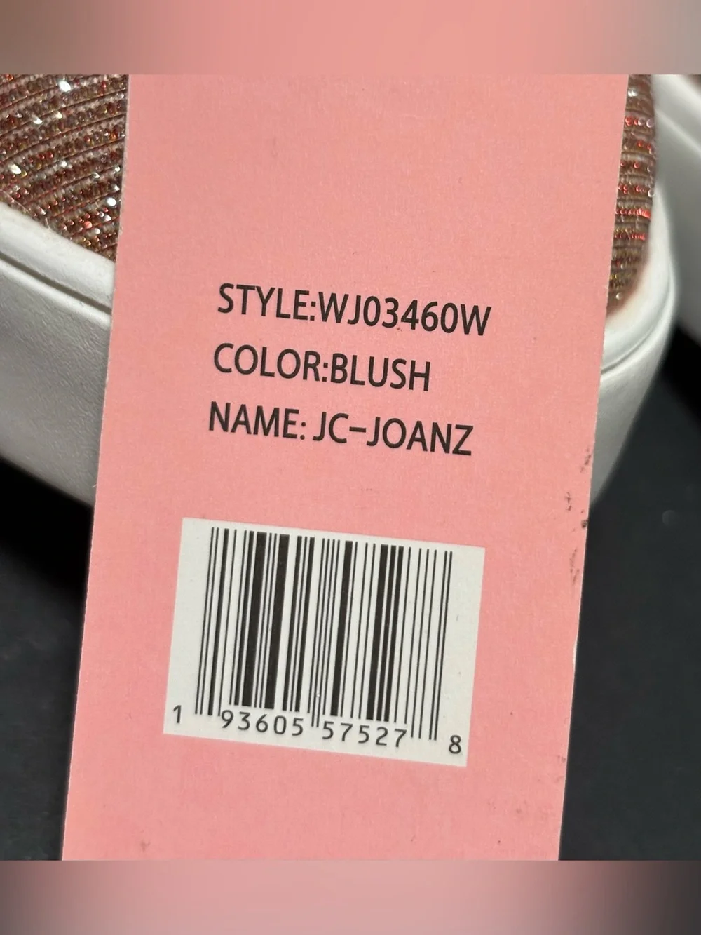 Juicy Couture JC-Joanz Blush Glitter Wedge Sneakers NWT 8.5